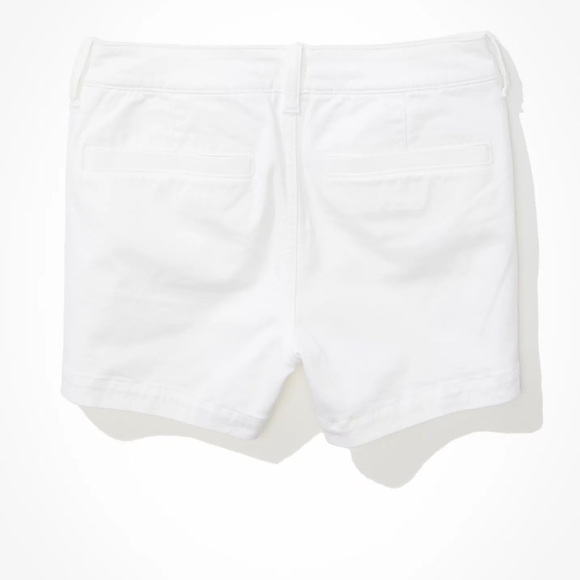 American Eagle Outfitters Super stretch‎ low rise white shorts Sz 4 - Picture 5 of 10
